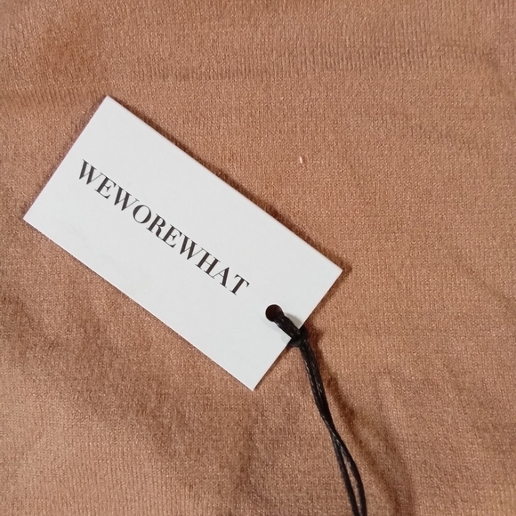 WEWOREWHAT Halter Crop Top New with tags size small beige - Picture 4 of 5